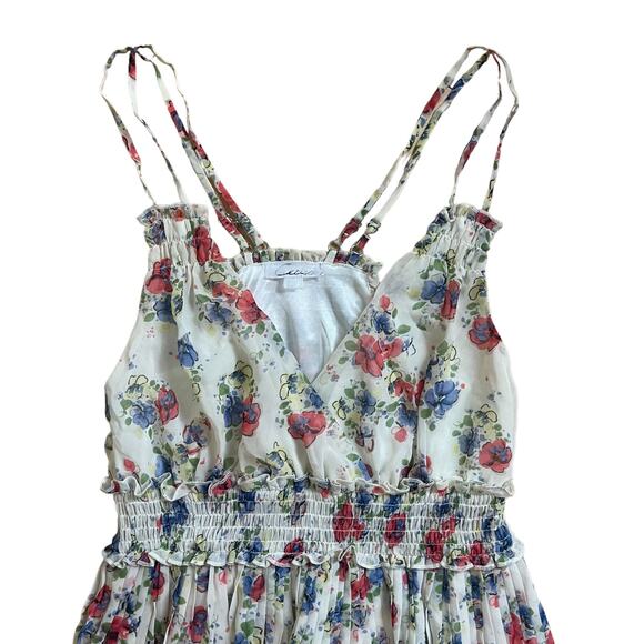 Floral Babydoll Pleated Dress Mini Women’s Size Small - Picture 2 of 5